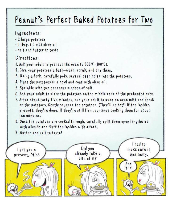 owlkids's tweet photo. Grab a friend and enjoy Peanut's Perfect Potatoes for Two before #PotatoMonth is over! 🥔💛
📙 OTIS & PEANUT by @Naseemo, ill. by @collierK_
#kidlit #graphicnovel #canlit https://t.co/J6zmGiZ8L3