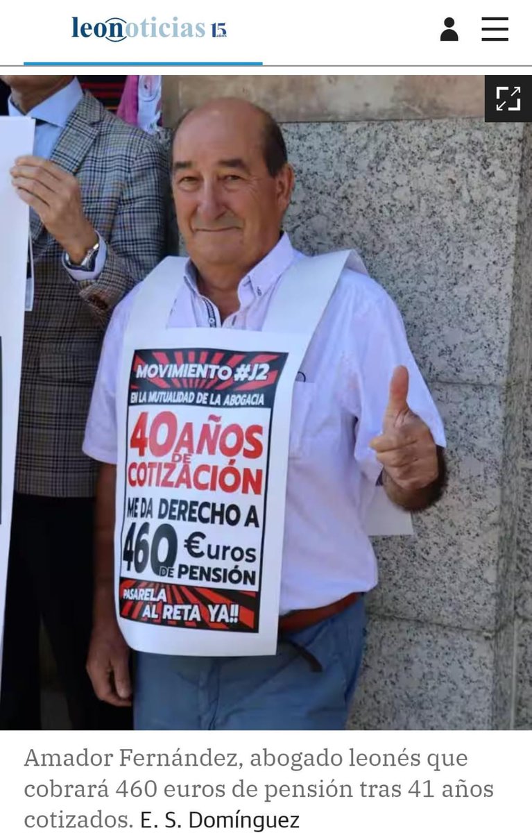 Esta es la pensión digna que nos dejan las mutualidades a nosotros/as, sus compañeros/s
¿ Esto es nuevo <a href="/Abogacia_es/">Abogacía Española</a> ?
#SomosLosJ2
#UnicaSoluciónPasarelaJ2