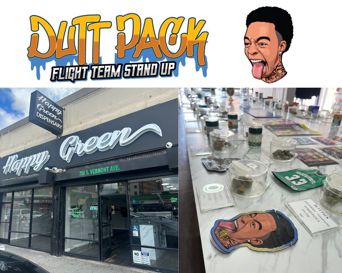 Flight23White's tweet photo. Here are the current stores In La that have DuttPack Strain more incoming!🔥🚀 https://t.co/dPysIFpZDw