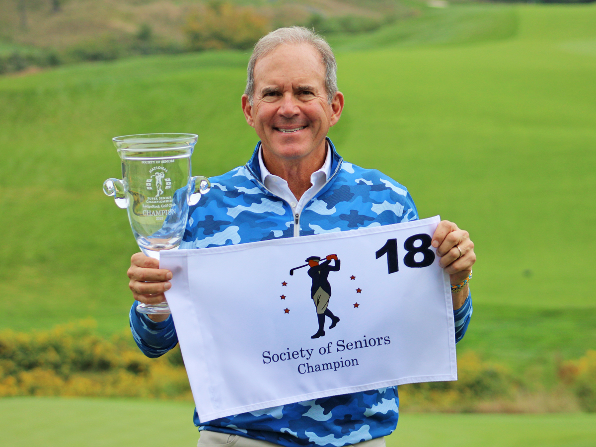 Congrats to Chip Lutz on his second National Super Senior Championship hosted by @LedgeRockGC.  Lutz, from nearby Reading, PA posted a three-day total of 3-under par 213 and won by five strokes over Gregory Goode of Salina, KS. @GAofPhilly 
RESULTS: golfgenius.com/pages/4283064