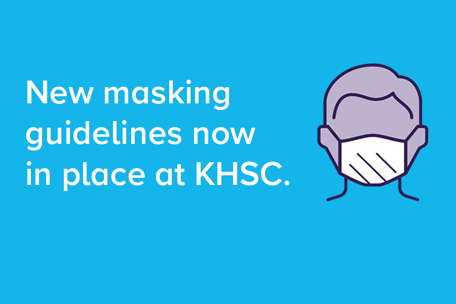 KingstonHSC's tweet photo. In response to rising COVID-19 prevalence in southeastern Ontario, KHSC has re-introduced mandatory masking for patients, staff and visitors across all areas of our sites, effective immediately.

Read more: https://t.co/3w87nIlS0U https://t.co/g4y7k3CpQM