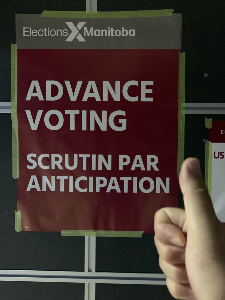#Vote #Manitoba
