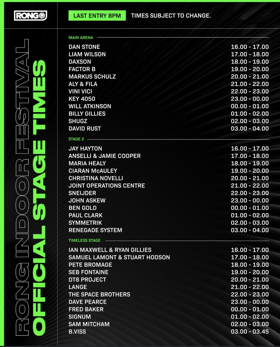Back in Manchester this Saturday for <a href="/rongevents/">Rong Events</a> Indoor Festival 👽
Joint Operations Centre set 9pm 😈 Main room with <a href="/bryankearney/">Bryan Kearney</a> as Key4050 11pm, see you soon Ronguns🚀 

#rongevents #key4050 #jointoperationscentre #manchester #trance #techno #warehouse #rave