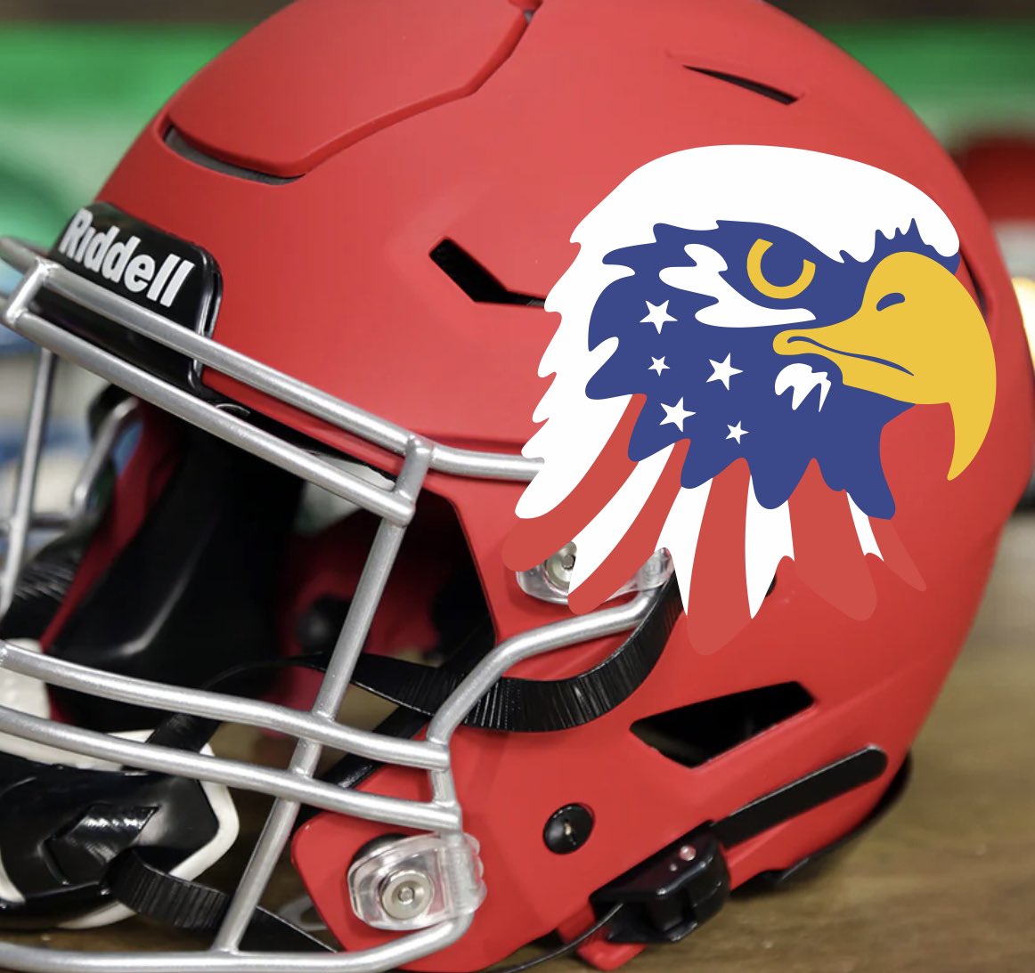 B_Houli's tweet photo. @LibertyFootball @LibertyU 
Alternate helmet.
Military appreciation home game.
Once a year. 
Student section / fans wear camo https://t.co/tpOl3BtyqV