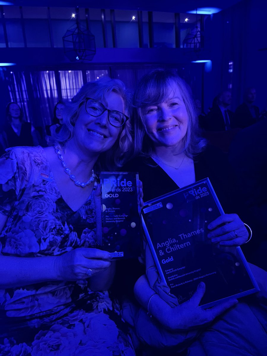 NNUH's tweet image. Congratulations to our Communications team for their Gold win in the Not For Profit category at the @CIPR_EastAnglia #PRideATC