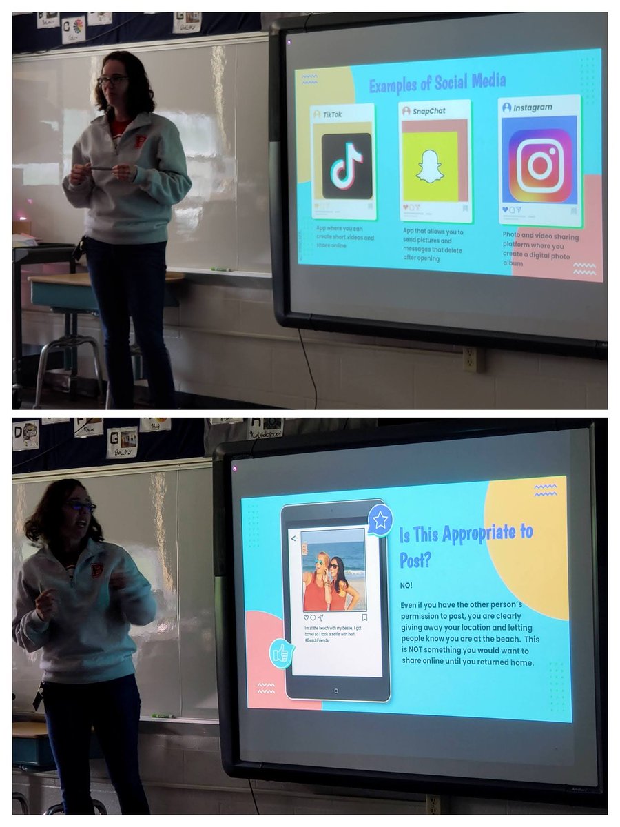 arothTechTools's tweet image. Learning how to use social media safely and responsibly is an important part of our elementary technology curriculum @BellefonteASD. 👍🏻#BellPride