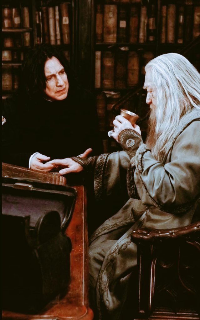 at least they reunited once again...🖤

#AlanRickman #MichealGambon 
#severussnape #Dumbledore