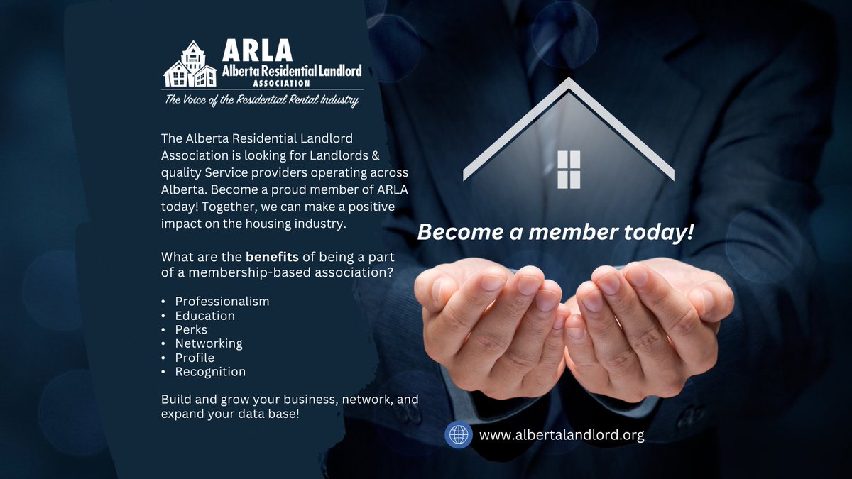 🌟 Help us continue to grow but spreading the word about our association!🌟#arla #yeg #rentalindustry #multifamily #landlords #propertymanagers #propertymanagement #education #networking #businessdevelopment #yegbiz #sponsorship #advertising #membership #associations #nonprofit