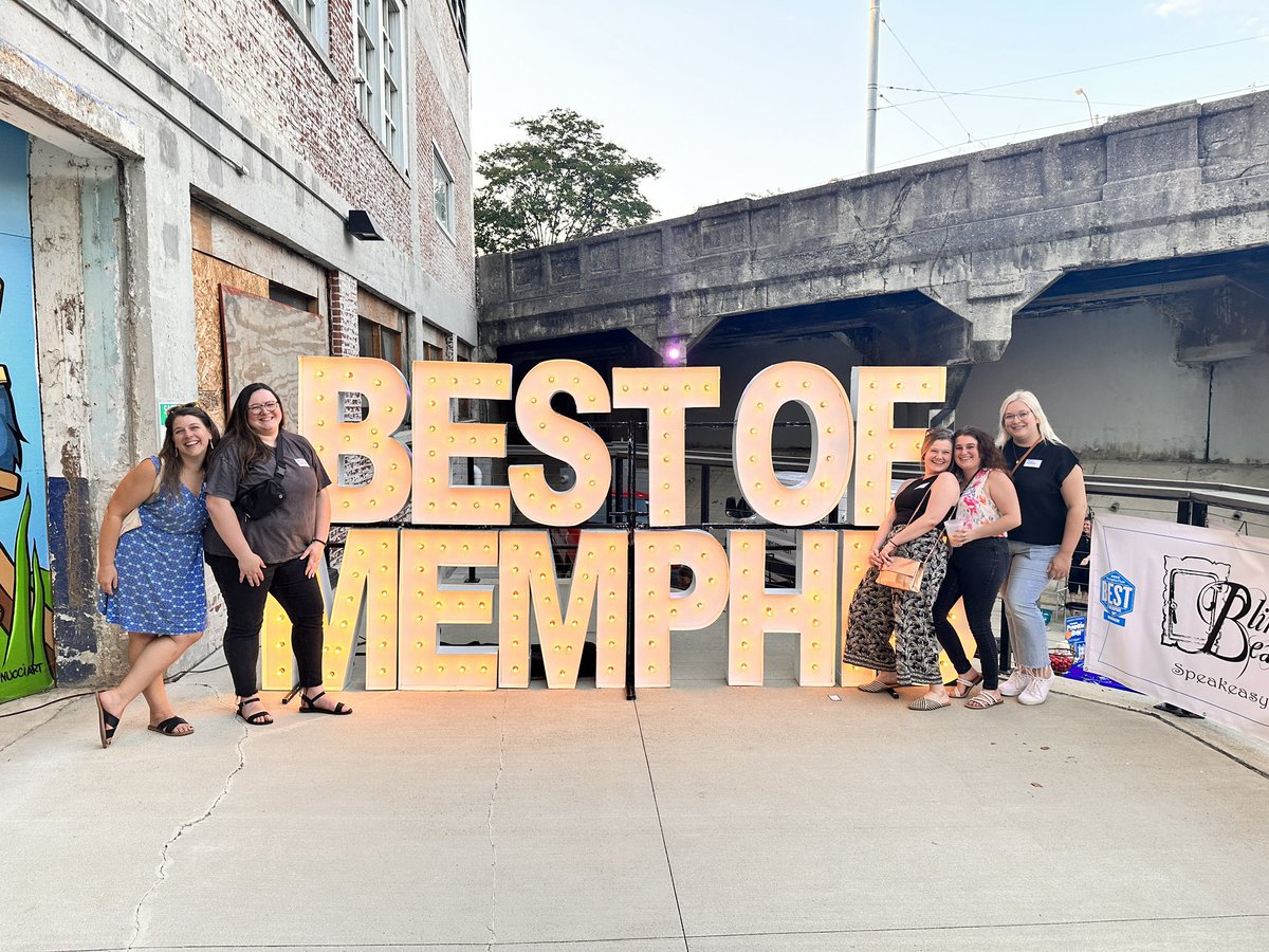 We had SO much fun at the #bestofmemphis party last night! Some of our favorite people all in one place is like a dream come true! 🌌💙〽️