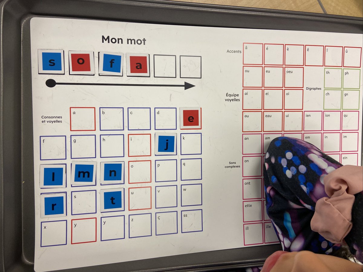 CV and CVCV words words using <a href="/OCDSB/">OCDSB</a> blending boards. Sometimes we hand write; sometimes we use magnets. Using magnets removes the task of physical writing, + lets students focus on letter sounds in front of them + gives me another way to see what they know. <a href="/KanataHighlands/">KanataHighlands</a>