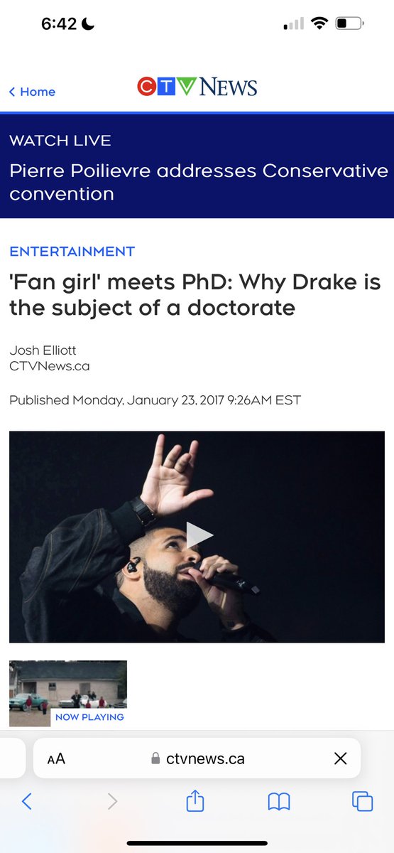 dramarapope's tweet image. “Fan girl,” passionate academic… or both? 

Read my Ph.D. Dissertation “Canadians Redefining R&amp;amp;B: The Online Marketing of Drake, Justin Bieber, and Jessie Reyez” at dramarapope.ca to find out for yourself 

#fangirl #drake #phdstudy #marketingandbranding…