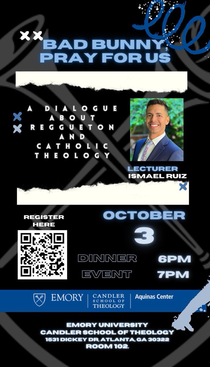 Excited for this talk next week. 
If you’re in ATL, register and stop by!

<a href="/AquinasEmory/">Aquinas Center</a> <a href="/CandlerTheology/">Candler School of Theology</a> 
#HispanicHeritageMonth2023 #LatinxTheology