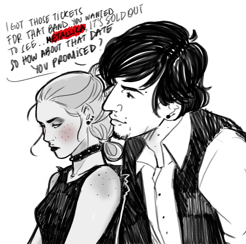 lilithsaur's tweet image. Who remembers when this happened?
instagram.com/p/Bs5pKnTHvg5/… (swipe until you see the reylo related one)
Kira (Dark!Rey) and Ben (Smuggler!Ben) were my absolute favorite ship in the triplets au