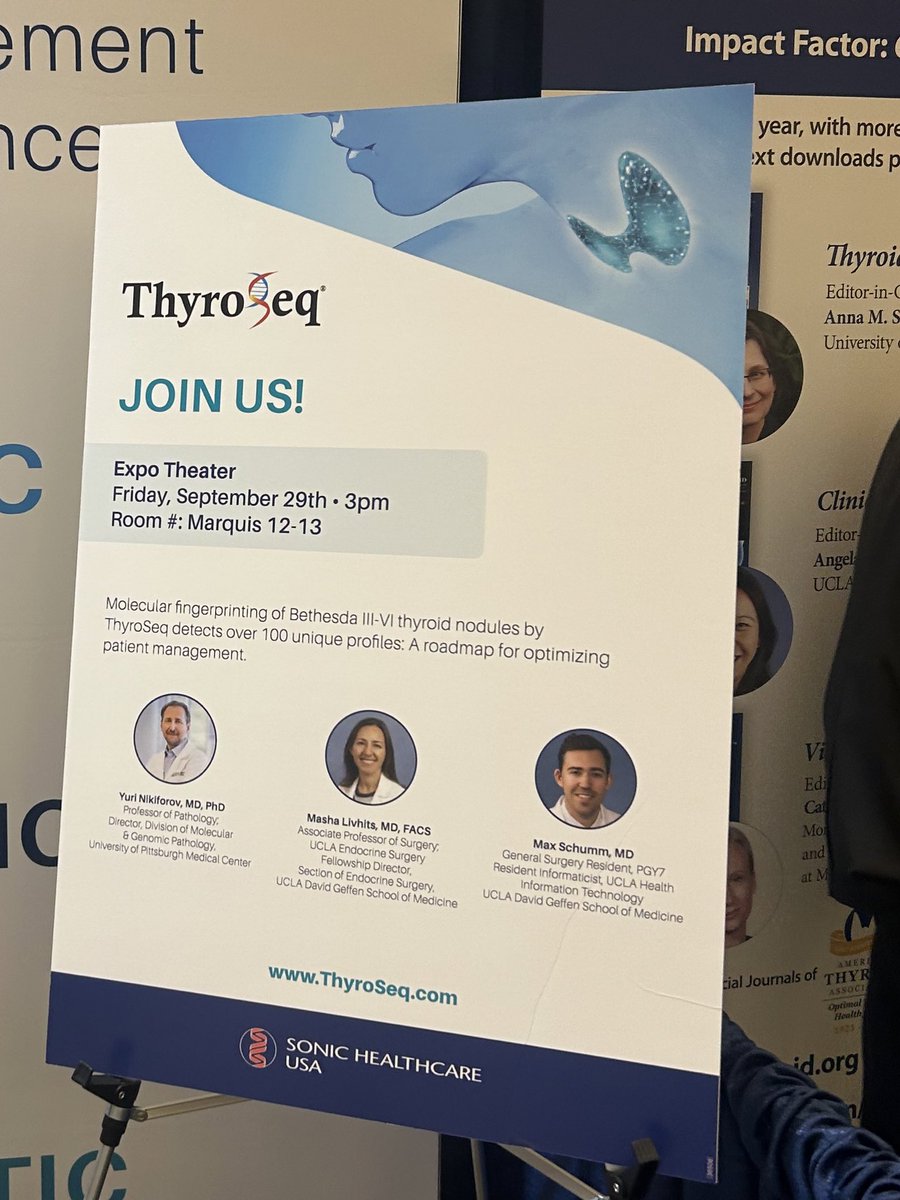 Max Schumm (@mschumm90) on Twitter photo We’re looking forward to this session on the prognostic value of <a href="/ThyroSeq/">ThyroSeq</a> and sharing some of our work from <a href="/dgsomucla/">David Geffen School of Medicine at UCLA</a> <a href="/UCLASurgeryRes/">UCLA General Surgery Residency Program</a> <a href="/michaelyehmd/">Michael Yeh</a> <a href="/MashaLivhitsMD/">Masha Livhits</a> We’re looking forward to this session on the prognostic value of <a href="/ThyroSeq/">ThyroSeq</a> and sharing some of our work from <a href="/dgsomucla/">David Geffen School of Medicine at UCLA</a> <a href="/UCLASurgeryRes/">UCLA General Surgery Residency Program</a> <a href="/michaelyehmd/">Michael Yeh</a> <a href="/MashaLivhitsMD/">Masha Livhits</a>