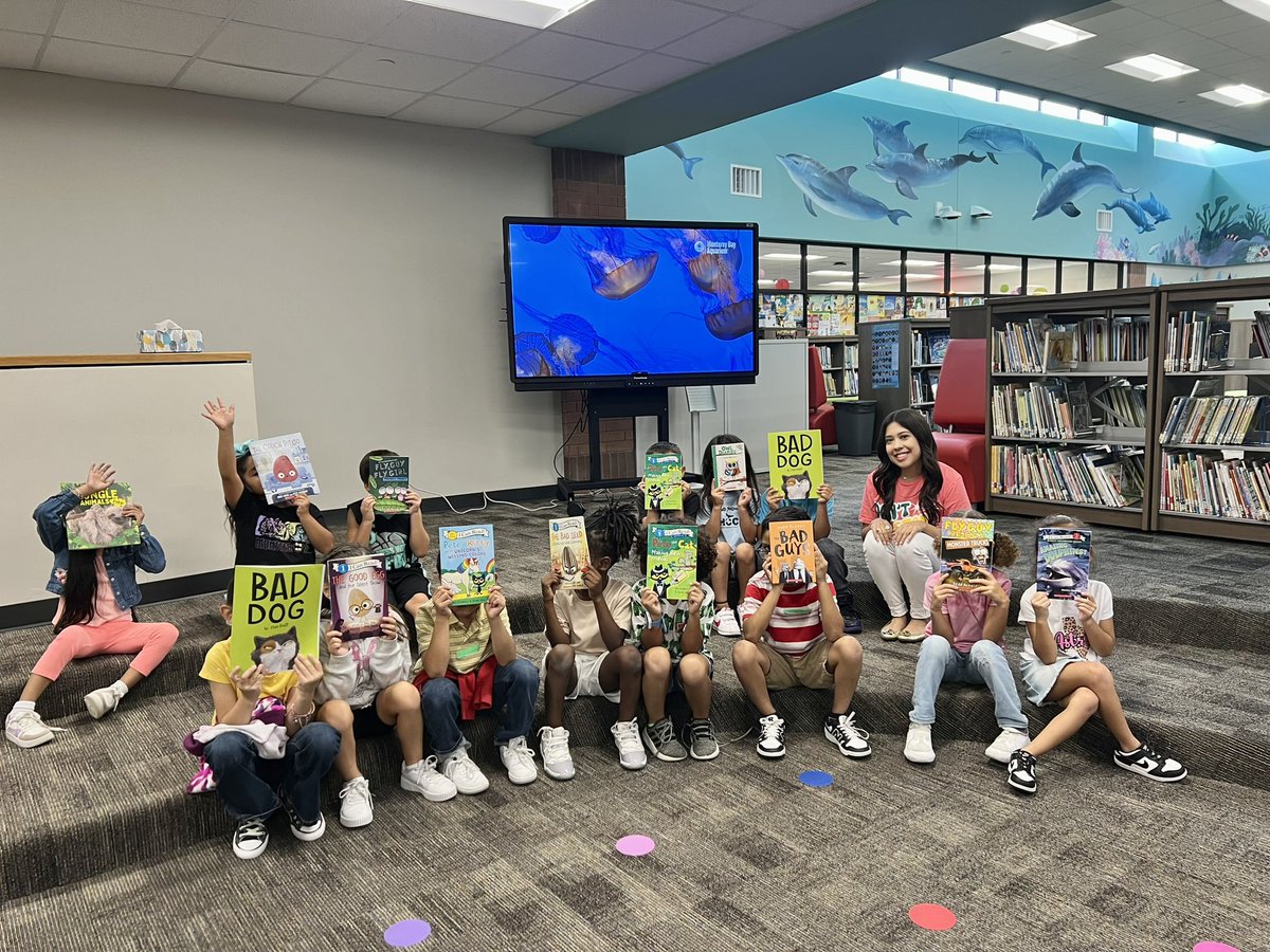 Ms. Orellana’s sweet firsties were the first class this year where everyone returned their library books so we had to celebrate with a visit to the <a href="/HairgroveCFISD/">Hairgrove Elementary</a> book vending machine! Keep reading and returning your library books and enjoy your forever book! 🐬📚💙