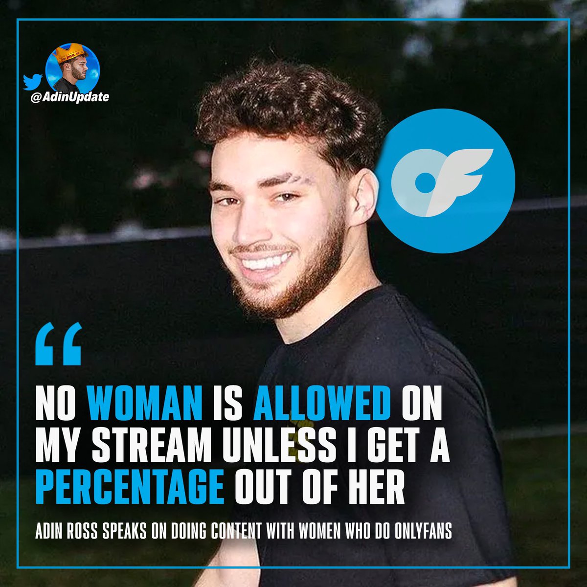 AdinUpdate's tweet photo. Adin Ross speaks on doing content with women who do onlyfans https://t.co/Xj8Ey1zsjF