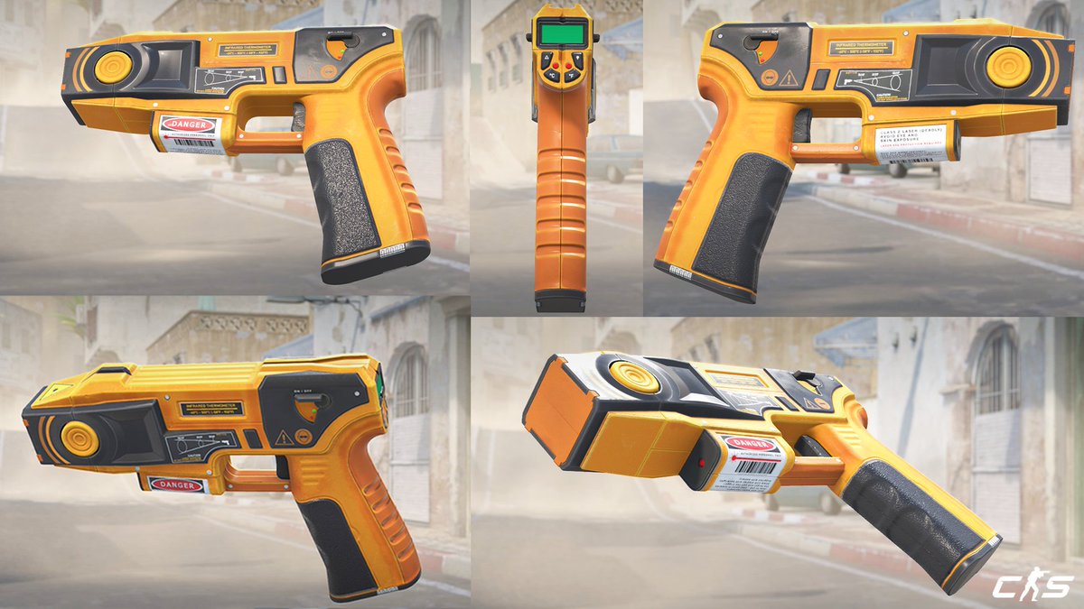 BivolaruTeodor's tweet photo. I have just published my first ever skin for @CounterStrike 2 : 
ZEUS x27 - INFRARED THERMOMETER 🌡️🤒
You should "check" your enemies temperature with it.👀 
Go upvote it here :
https://t.co/5vBWN42Uui https://t.co/eESoD1Ko2c