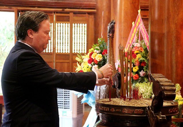 Biden admin is pouring it on now with Vietnam. US ambassador, for the first time ever, visits child home of Ho Chi Minh.