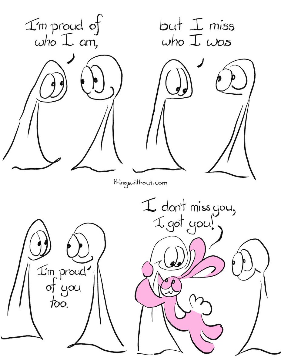 Thingswithout's tweet image. This comic was here for me during a pretty tough time, now it can be there for anyone as a magnet or a sticker or even a t-shirt! International merch options are available  thingswithout.com/product/i-got-…

 #AutoBioComics #IndyComics #wholesome #WholesomeMemes #InspirationalQuotes