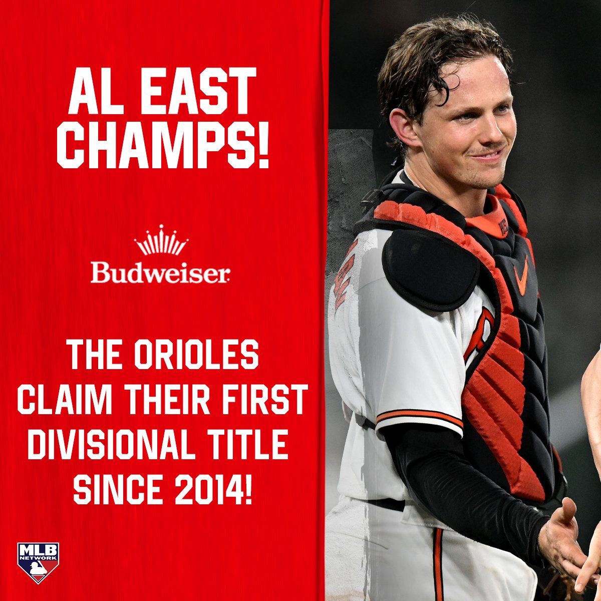 tacticalhusband's tweet photo. RT @MLBNetwork: The @Orioles' 100th win of the season clinches the AL East crown! https://t.co/tUd7CTjkDp