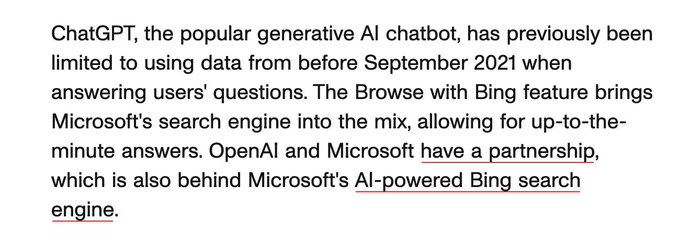 ChatGPT Isn't Stuck in 2021 Anymore, Can Browse Web for Recent Answers https://t.co/egiWzUpegm https://t