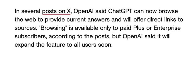 ChatGPT Isn't Stuck in 2021 Anymore, Can Browse Web for Recent Answers https://t.co/egiWzUpegm https://t