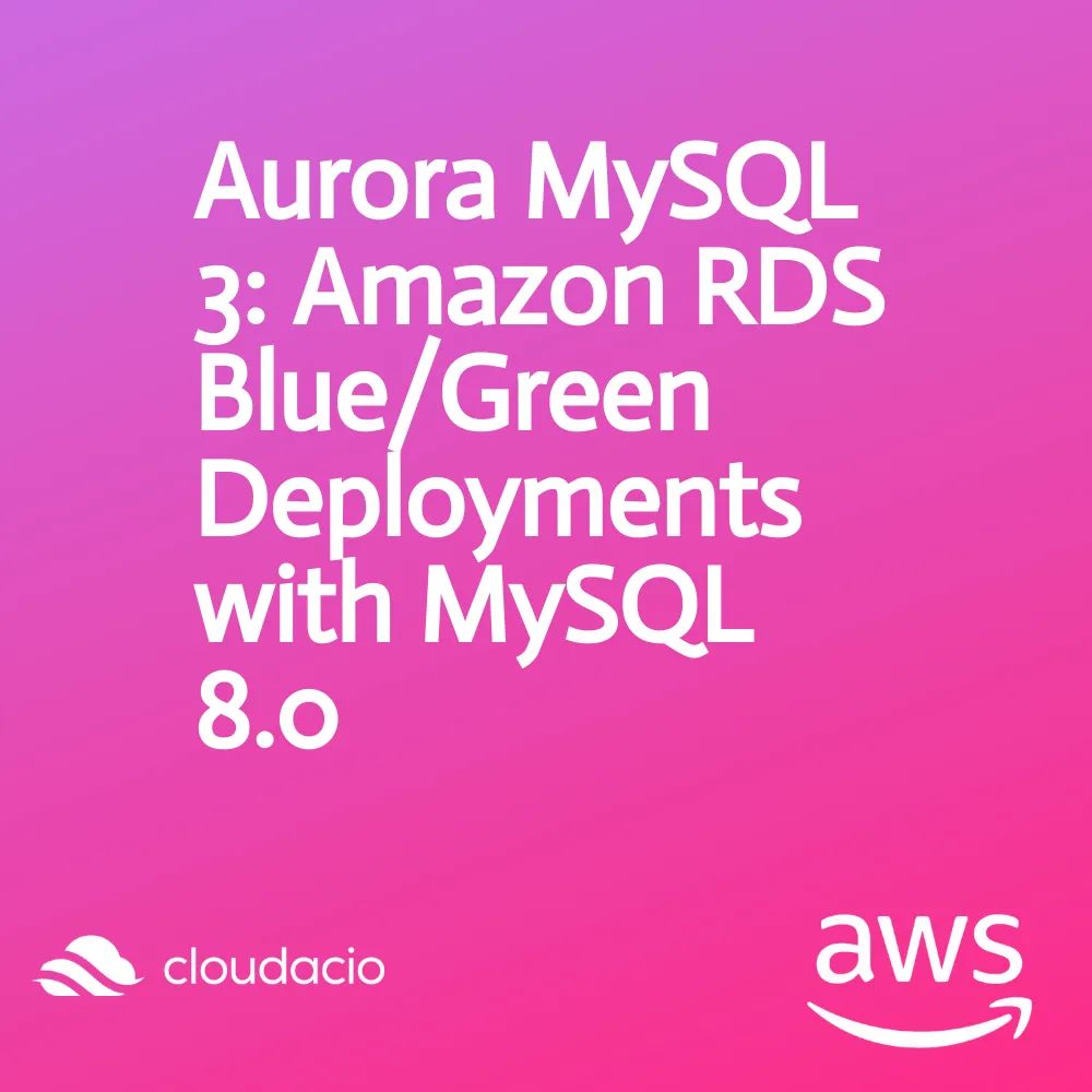 cloudacio's tweet image. Amazon Aurora now supports Aurora MySQL 3 (with MySQL 8.0 compatibility) as a source cluster for Blue/Green Deployments in Amazon RDS. Upgrade to the latest version with ease! #AuroraMySQL #AmazonRDS #BlueGreenDeployments