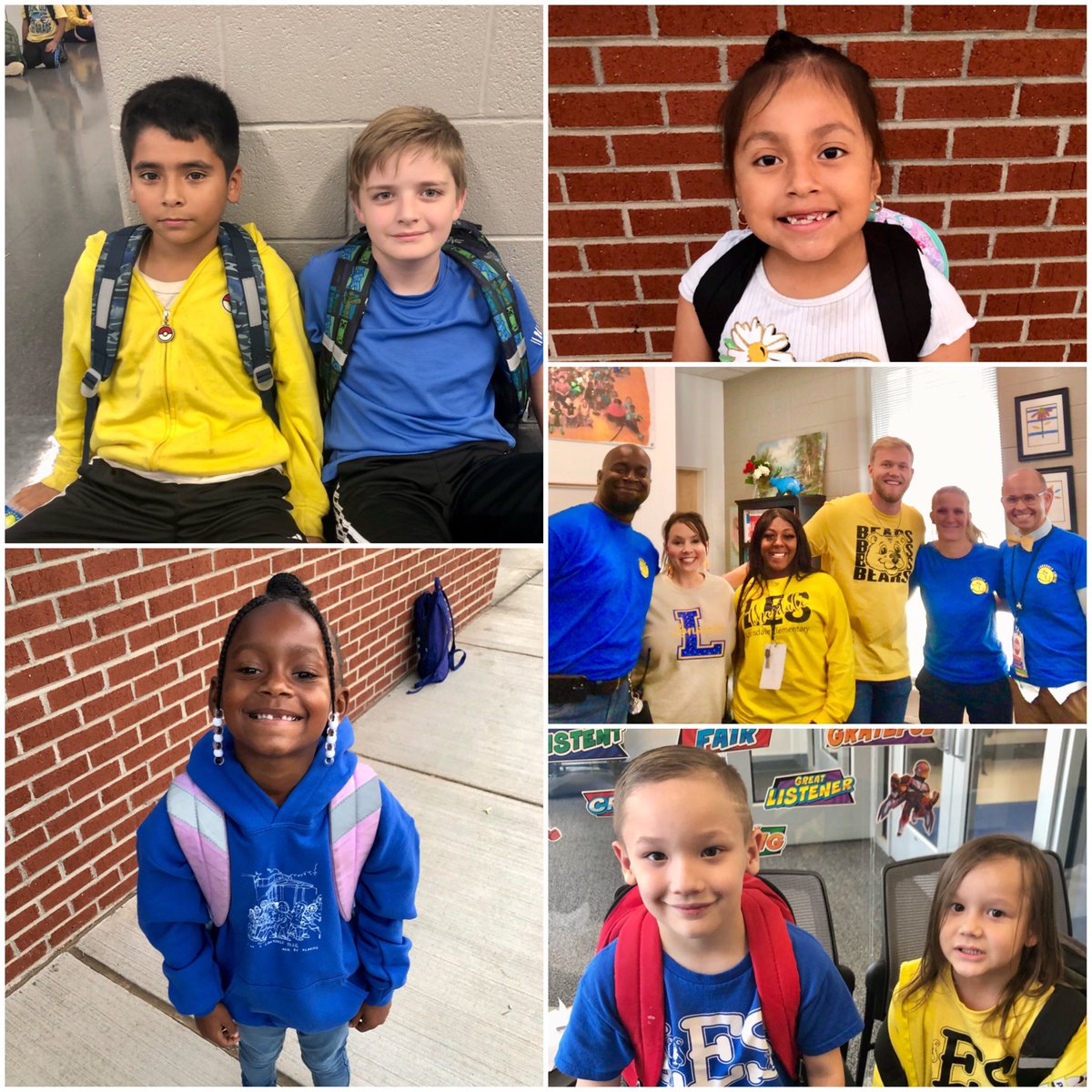 MrSmith_LES's tweet photo. Today was Team Up Thursday for #YouMatterWeek! To celebrate, we wore our school colors and talked about how we can support each other in the Lonsdale Community! 💛💙 https://t.co/db4BidY49u