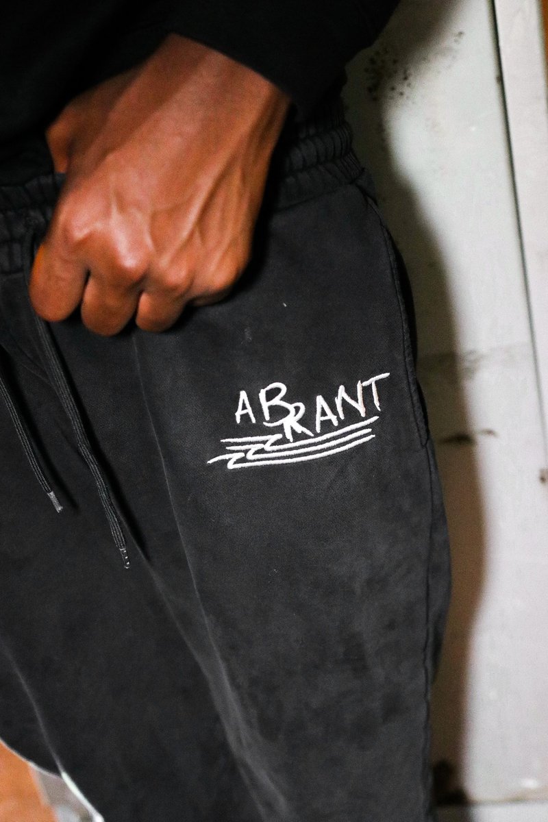 AbrantCo's tweet photo. ABRANT “Self-Titled” Mini Drop. “Original Logo” Sweatpants. Full Collection Available Tomorrow @ 9pm EST, Sept 29th https://t.co/gmx4PjmA5q