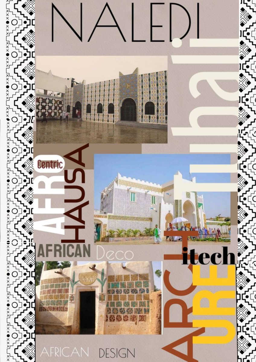 MagazineNaledi's tweet image. Tubali, which is the word call in Hausa language as shaped mud bricks which helps strengthen the foundation of buildings. The buildings are beautifully patterned colorfully plastered
kegomolapo4.wixsite.com/naledimag/post…
#Hausa #africa #interdecor #WestAfrica