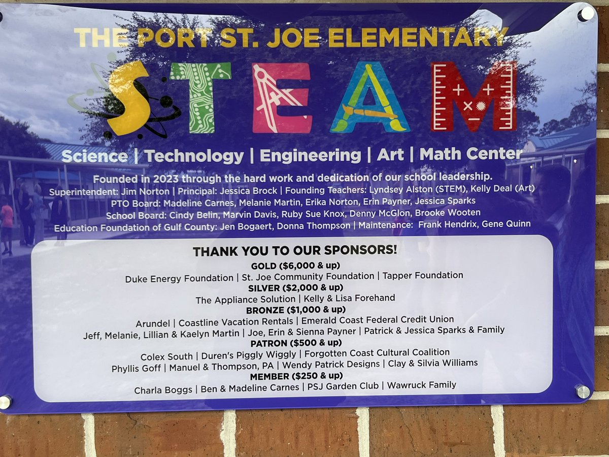 FoundationGulf's tweet photo. PSJES New S.T.E.A.M. Center Dedication and Ribbon Cutting tonight at Port St. Joe Elementary School’s Title One Open House. https://t.co/1o6CQFNvz6