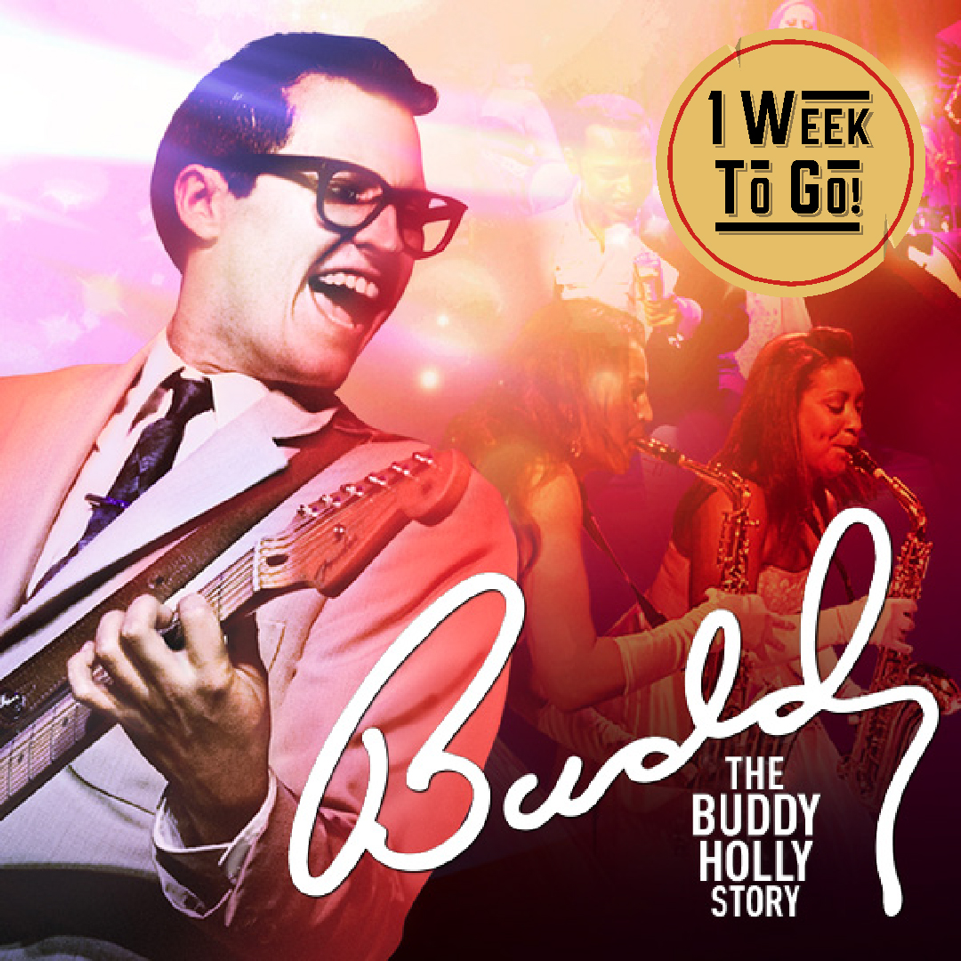 Buddy – The Buddy Holly Story is here in one week! (Mon 9th – Wed 11th Oct) Seen by over 22 million people worldwide, Buddy The Musical is the world's most successful rock & roll musical. Book here: bit.ly/3n92pN0 #HaveYouGotYourTicketsYet #WeSupportNTR #HereforCulture