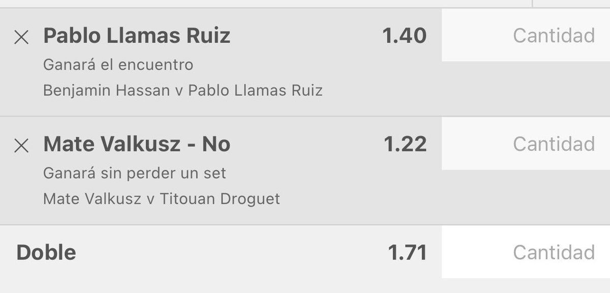 CH BRAGA 🇵🇹 

🎾 Llamas + Droguet ganará un set 

👉🏽 @ 1.71
💴 S3

Dejaré análisis del pronóstico aquí. Únete al canal ⤵️

t.me/joinchat/AAAAA…
