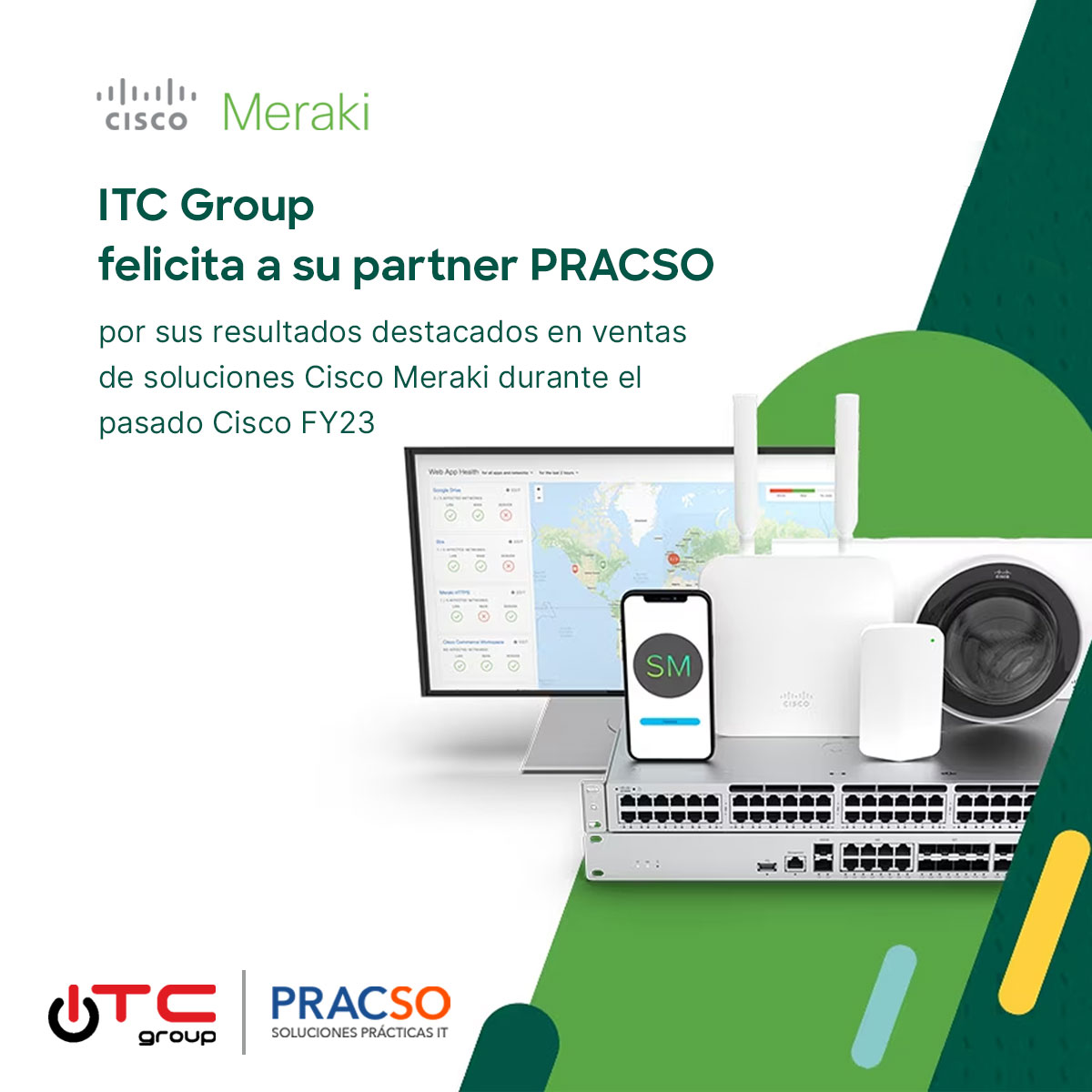 pracso_services's tweet photo. El trabajo bien hecho sumado a la calidad siempre rinde frutos. Gracias ITC Group #CiscoMeraki  #solucionesinformaticas https://t.co/764c7sKjzT