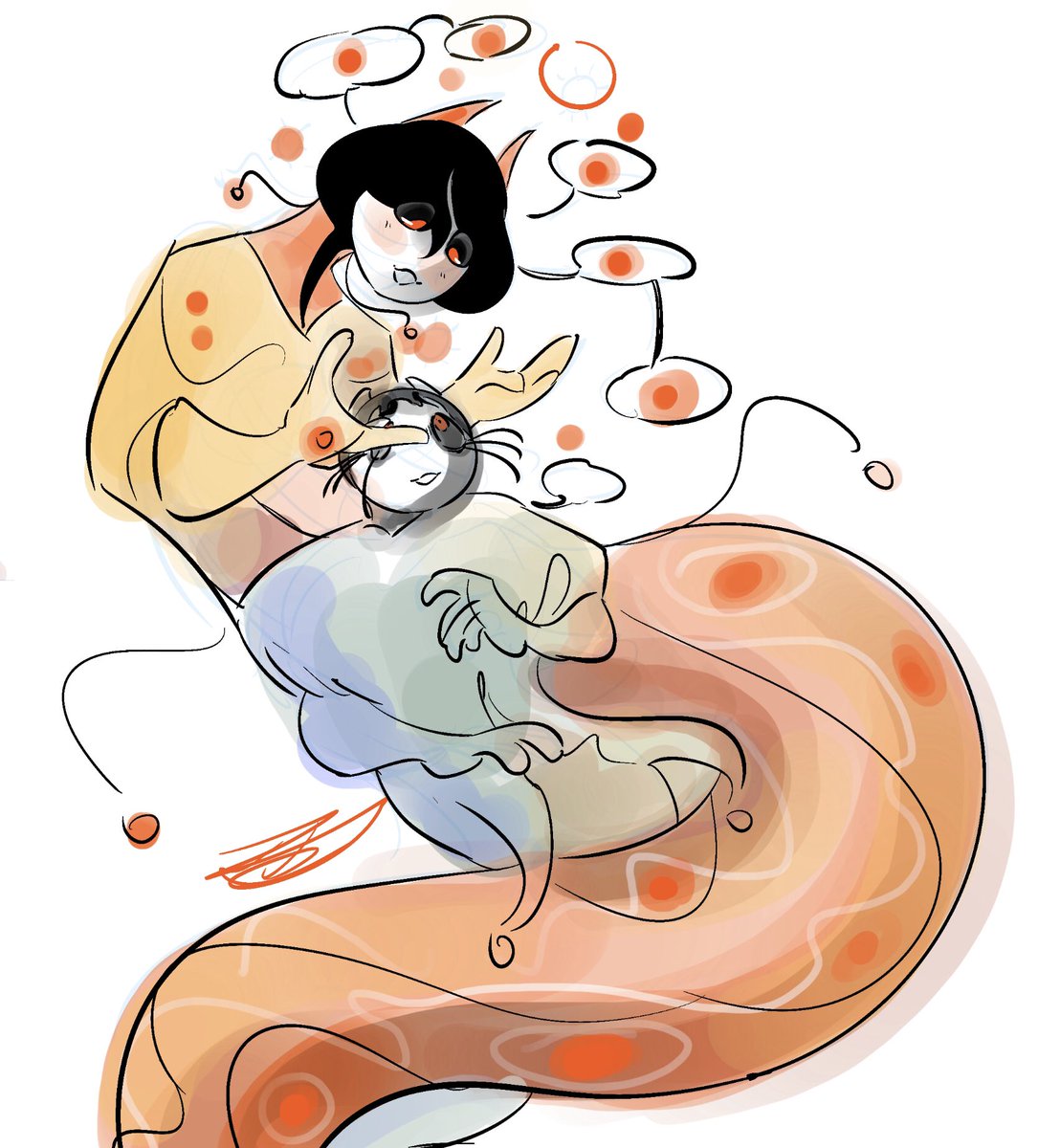 OttieTottie's tweet photo. Talkative snakes #wasyl #triboulet https://t.co/VQKym2dKQ7