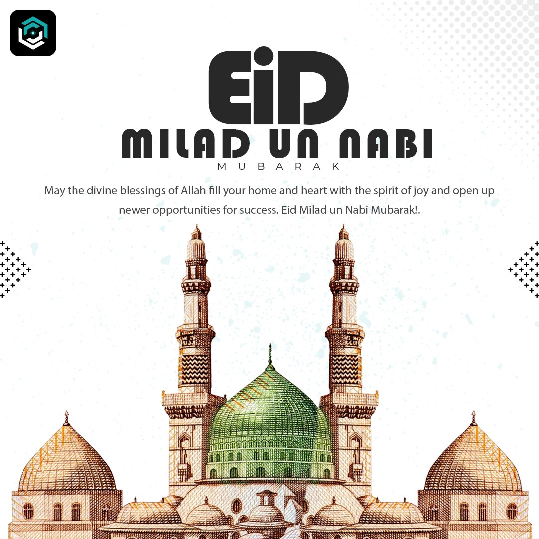 Xodeactech's tweet photo. π Wishing you all a blessed and joyful Eid Milad ul Nabi!
#EidMiladUnNabi #ProphetMuhammad #PeaceAndBlessings #Blessinga #Xodeac #Xodeactech https://t.co/2TT15xYDEb