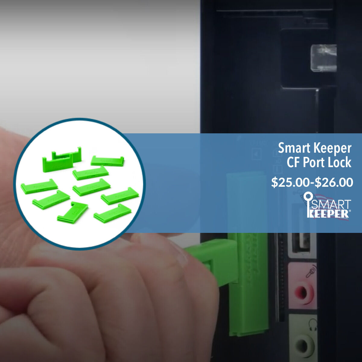TCCPhysicalSec's tweet image. Secure Your Compact Flash Ports: Introducing the Smart Keeper CF Port Lock!

Discover more about this essential product here: go-tcc.com/CF 

#CFPortProtection #DataSecurity #SmartKeeper #SecureConnections