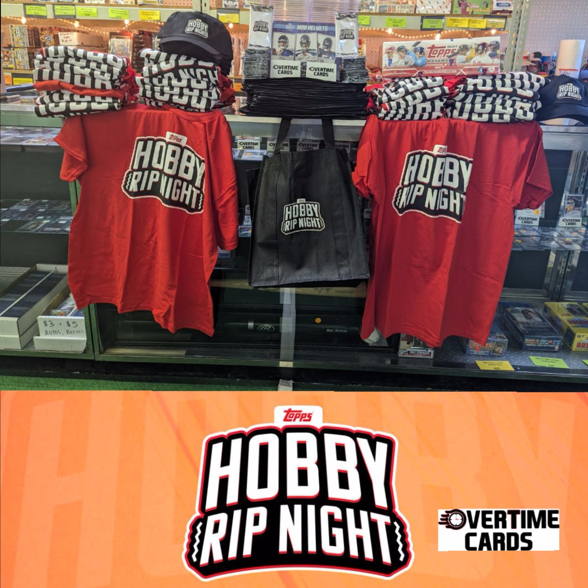 OvertimeCardsUT's tweet photo. Who's pumped for @topps Hobby Rip Night this Saturday? Come join the Fun from 4 - 8 pm.ย ๐
Giveaways
Trading
Live In-Store Breaks
Pack Wars
Food & Drinks
Visit our website for details!
https://t.co/fLnMbPWaXt
#ToppsHobbyNight #OvertimeCards #LocalHobbyShop https://t.co/D9OLy47ycH