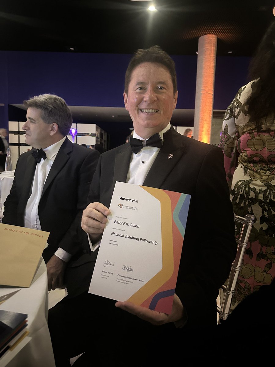 Congratulations to Prof Barry Quinn on his award of a National Teaching Fellow Scheme Award Winner at the Advance HE awards
#livuni