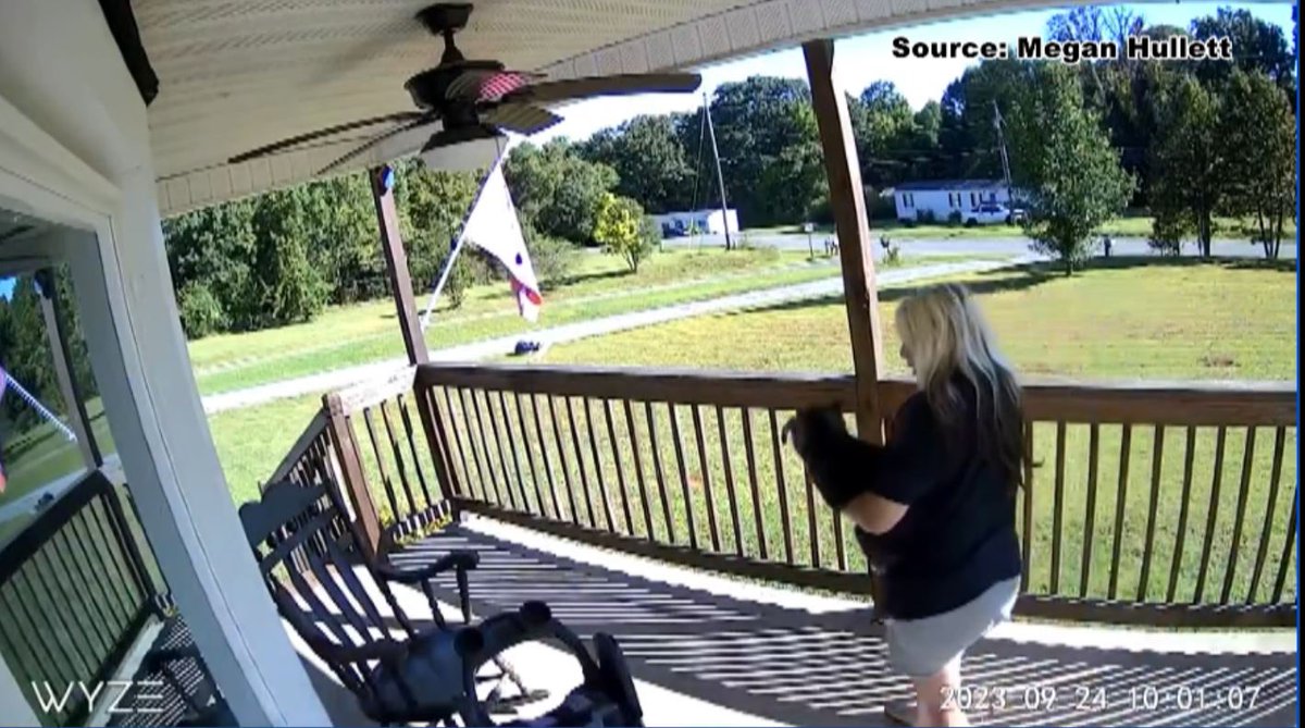 ReneeOneil_tv's tweet photo. A Clover woman says her puppy was stolen off her porch and she has the suspected thief on video. Story coming up tonight at 6 on @cn2news as she begs for her dog’s safe return. https://t.co/bsZNs9dHGw