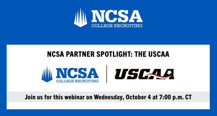 If you haven’t heard of the <a href="/USCAA/">USCAA</a>, be sure to register for <a href="/ncsa/">NCSA College Recruiting</a>'s “Partner Spotlight” presentation to learn more about #USCAA member programs &amp; the different scholarship opportunities provided, both academic &amp; athletic! Register Here: bit.ly/NCSA_USCAA_2023
<a href="/LuisNcsa/">NCSALuis</a>