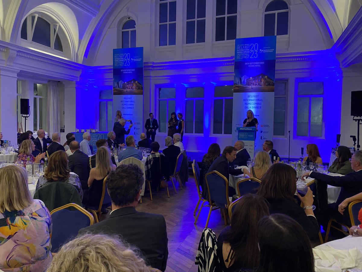 Our CEO <a href="/kerrie_sweeney/">Kerrie Sweeney</a> presenting the Belfast ambassador medals #BelfastHome