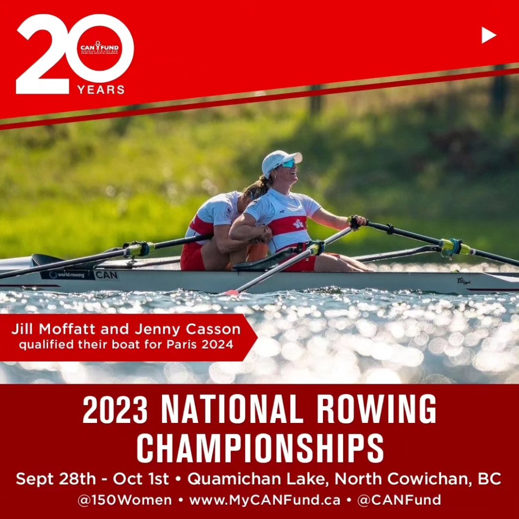 150women's tweet photo. The Rowing National Championships are kicking off today, and we couldn't be more pumped to see our athletes racing at home in front of family and friends at Quamichan Lake in BC! 🌊

Join us in cheering on our Canadian athletes!

For more information: https://t.co/VTBcsVyySu https://t.co/T6uEStH93I