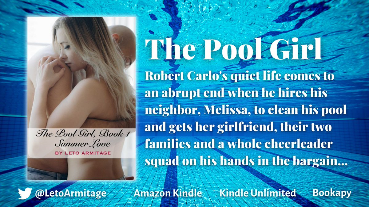 Robert Carlo's quiet life comes to an abrupt end when he hires his neighbor, Melissa, to clean his pool and gets her girlfriend, their two families and a whole cheerleader squad on his hands in the bargain... #ThePoolGirl#AgeGapRomance #SpicyReads

amzn.to/3LzKmZK