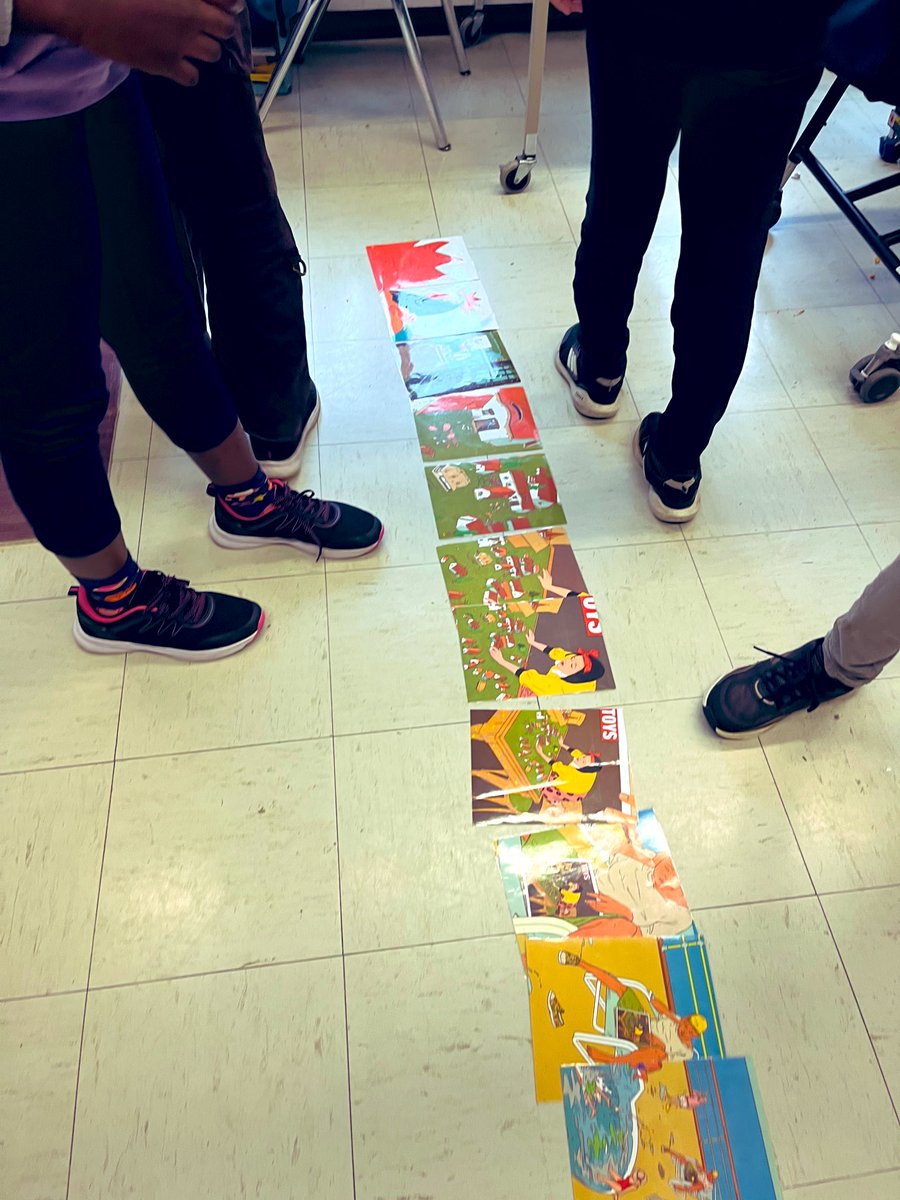 msclark_56's tweet photo. Ss in 6/7 and 7/8 worked together using Zoom Books to place pictures in the correct sequence. Amazing communication, collaboration and “zooming” in. Engagement at its best with #picturebooks #wordlessbooks @KnollwoodPark1 https://t.co/JwquwkFLdv
