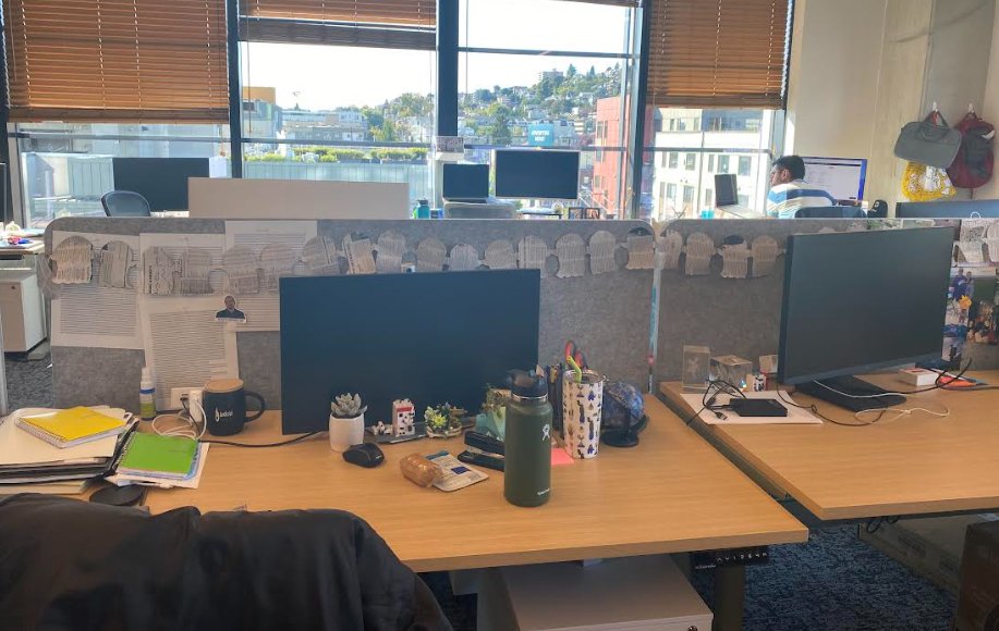 monod_bio's tweet photo. As #fall begins here in #Seattle, we're finding new ways to decorate the office for the upcoming #SpookySeason. Check out the newspaper #ghosts we've added to our workspace! #MonodBio #Autumn #Fall https://t.co/792cDOOztF