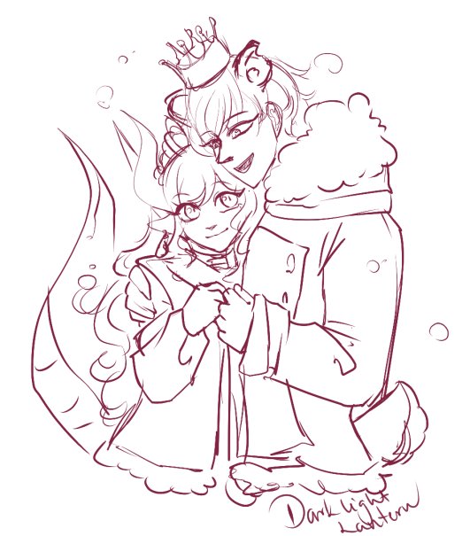 <a href="/KingKumaKumata/">KumaKumataVT</a> "It's so cold. Let's warm up, kuma !a queen and king can't get sick now ."
Art: @/darklightfyt