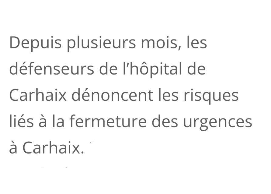 ⚡🇨🇵INFO - Une fillette de 6 mois est morte des suites de difficultés respiratoires dans la nuit de mercredi à jeudi à #Carhaix. L’enfant n’a pas pu être prise en charge aux urgences de l’hôpital, qui sont actuellement fermées de 18h30 à 8h30... (Le Poher)
lepoher.fr/deces-dune-fil…