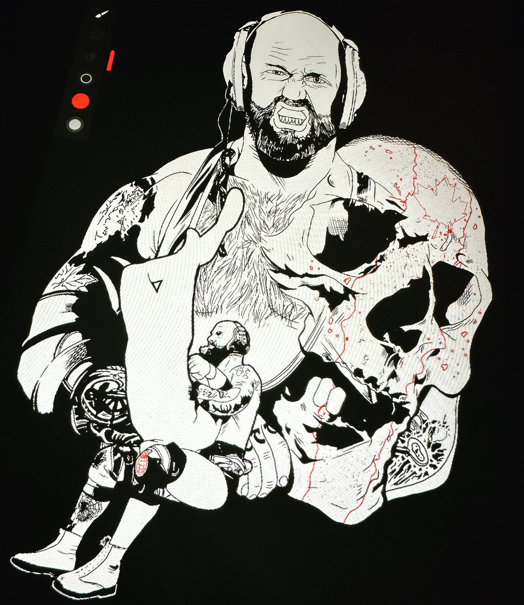 New @Walking_Weapon piece in progress💀🇨🇦 

#IMPACTWrestling #IMPACTonAXSTV #WalkingWeapon #JoshAlexander