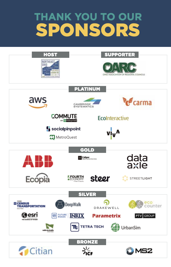 Assoc_MPOs's tweet photo. The AMPO Annual Conference wouldn't be possible without the support of our fantastic sponsors. Follow this thread to hear from them directly! #AMPORocks https://t.co/bDKuqBwQ4P